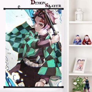 Poster Demon Slayer Tanjiro avec katana, 3 tailles au choix
