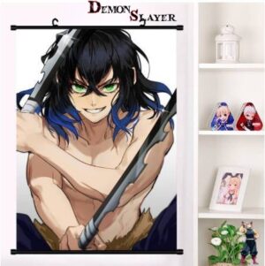 Poster Demon Slayer Inosuke, visage en formats 20x30 cm à 60x90 cm