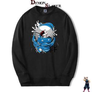 Pull Demon Slayer Tanjiro Kamado Maître de l’Eau en plusieurs couleurs