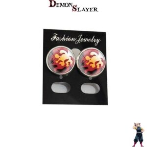 Boucles d'oreilles Rengoku de Demon Slayer