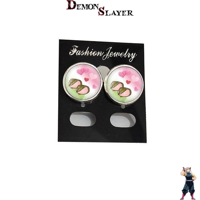 Boucles d’oreilles Mitsuri, accessoire Demon Slayer