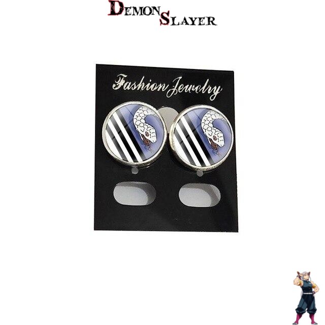 Boucles d'oreilles Obanai Iguro de Demon Slayer