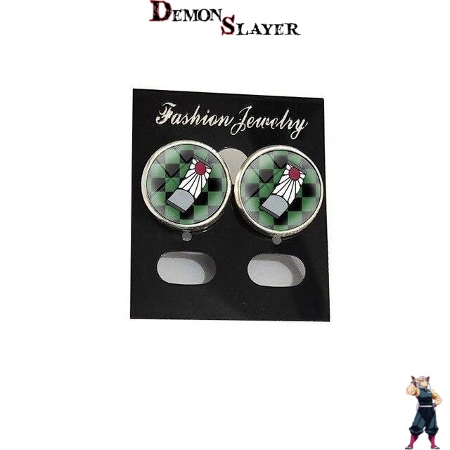 Boucles d’oreilles Hanafuda Tanjiro de Demon Slayer