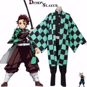 Cosplay Demon Slayer Tanjiro avec variantes SetA et SetB