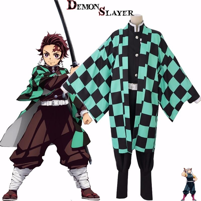 Cosplay Demon Slayer Tanjiro avec variantes SetA et SetB