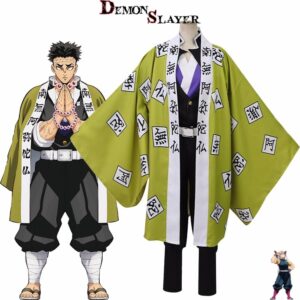 Cosplay Gyomei Himejima Demon Slayer en 3 sets