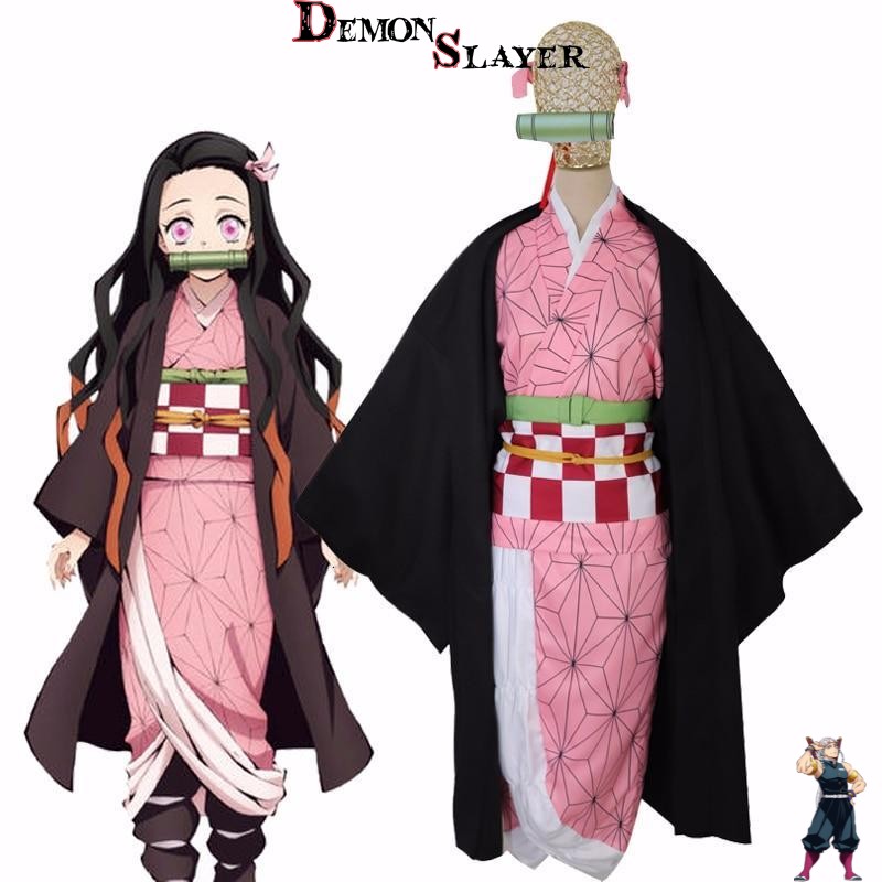 Cosplay Demon Slayer Nezuko, sets SetA et SetB