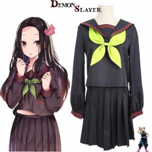 Cosplay Demon Slayer de Nezuko tenue École