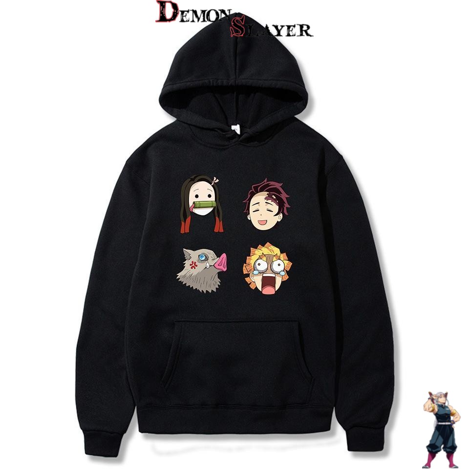 Sweat Demon Slayer avec Nezuko, Tanjiro, Inosuke et Zenitsu – Image 3