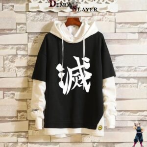 Sweat Demon Slayer Kanji Destroy, guide de tailles 35-95kg