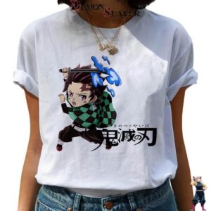 T-shirt Femme Demon Slayer motif Souffle de l’Eau