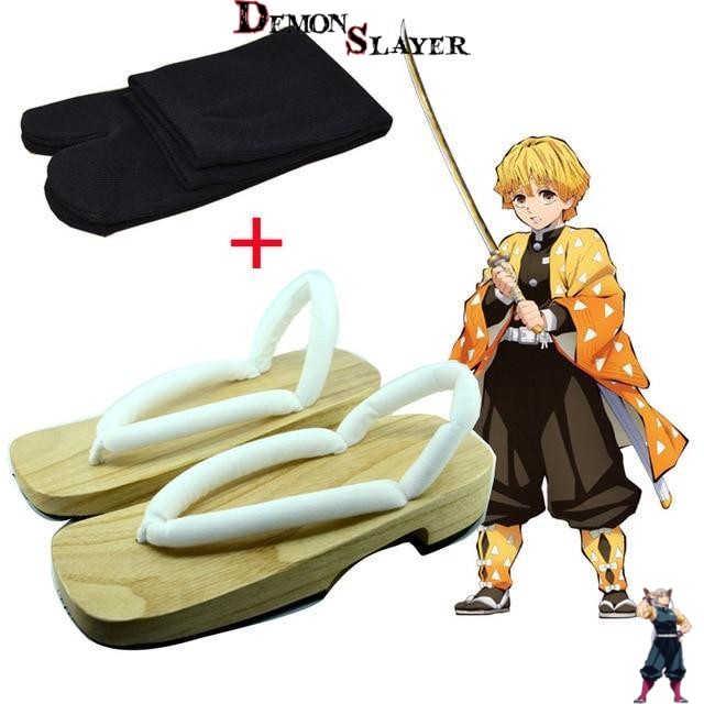 Geta Zenitsu Souffle de la Foudre - Cosplay Demon Slayer