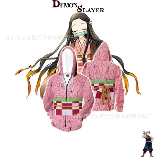 Sweat rose uniforme Nezuko Kamado Demon Slayer