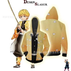 Sweat Demon Slayer uniforme de Zenitsu du S au 5XL