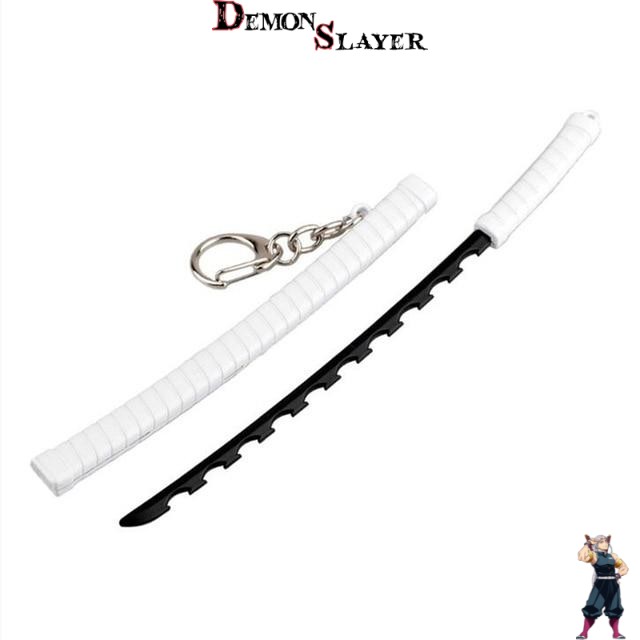 Porte-clé Demon Slayer Inosuke avec Nichirin Lames