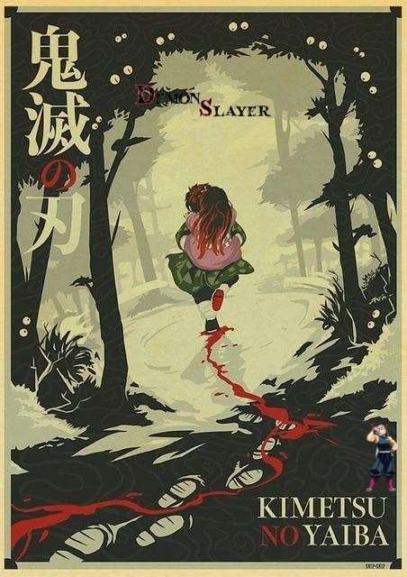 Poster Kimetsu Demon Slayer Tanjiro x Nezuko