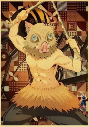 Poster Kimetsu Demon Slayer Inosuke Hashibira