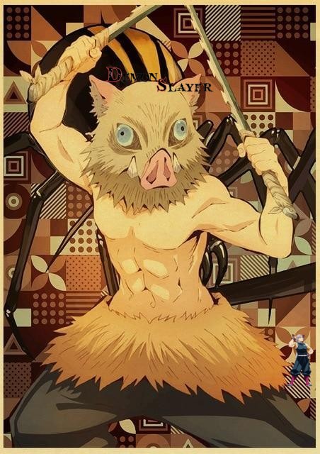 Poster Kimetsu Demon Slayer Inosuke Hashibira