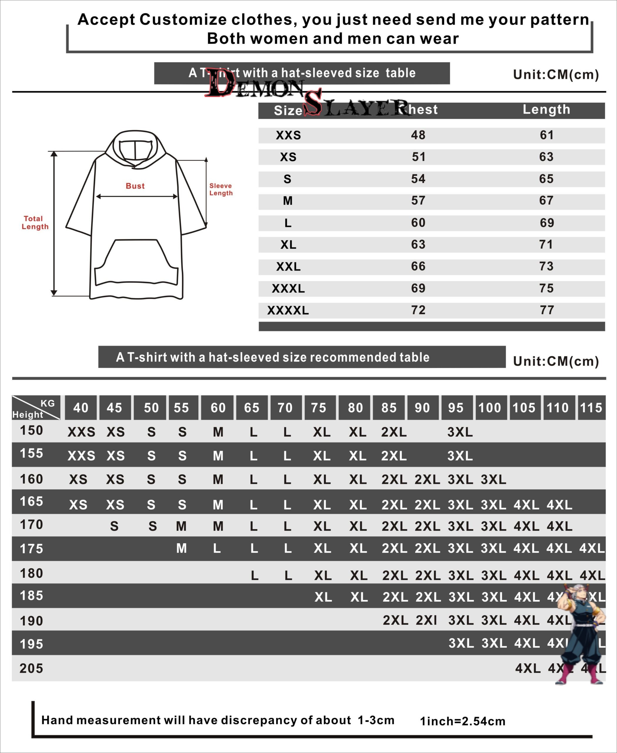 Sweat Demon Slayer Kanjiro Kamado Pattern, tailles XXS à 4XL – Image 3