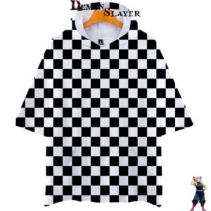 Sweat Blanc et Noir Demon Slayer