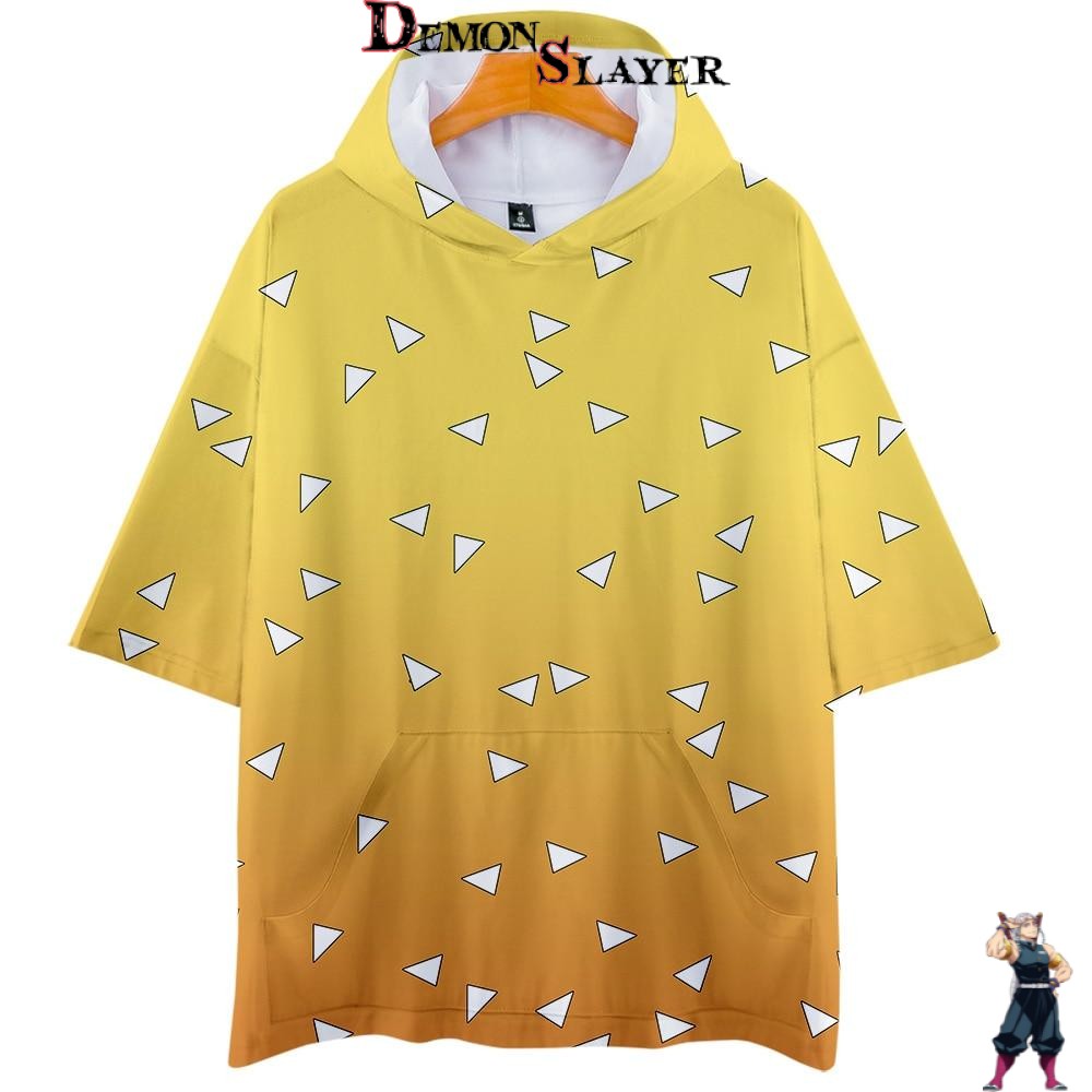 Sweat Demon Slayer Zenitsu Agatsuma Pattern Kimetsu 3DT 9