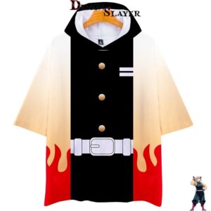 Sweat Kyojuro Rengoku Demon Slayer, tailles S à 5XL