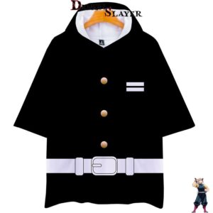 Sweat noir Demon Slayer, tailles S à 5XL