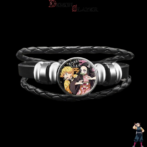 Bracelet Demon Slayer Zenitsu Agatsuma avec fleurs