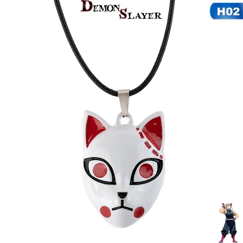 Collier Demon Slayer Tanjiro masque de renard, envoi China ou United States