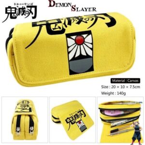 Trousse Demon Slayer Kimetsu motif Hanafuda