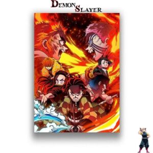 Tableau Tanjiro Kimetsu Demon Slayer en plusieurs tailles