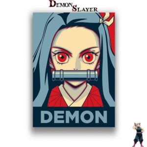 Tableau Nezuko en colère Demon Slayer, format au choix