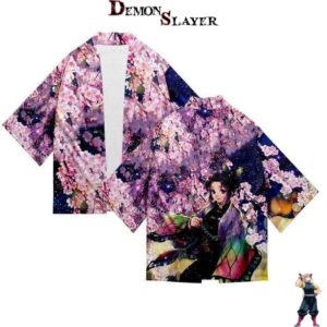 Kimono violet Shinobu Demon Slayer, du XXS au 4XL