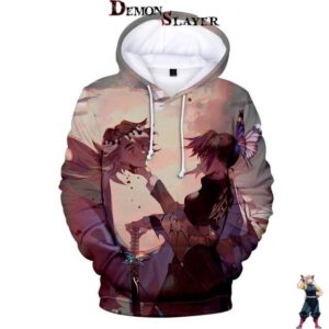 Sweat Demon Slayer Doma Shinobu, motif duo