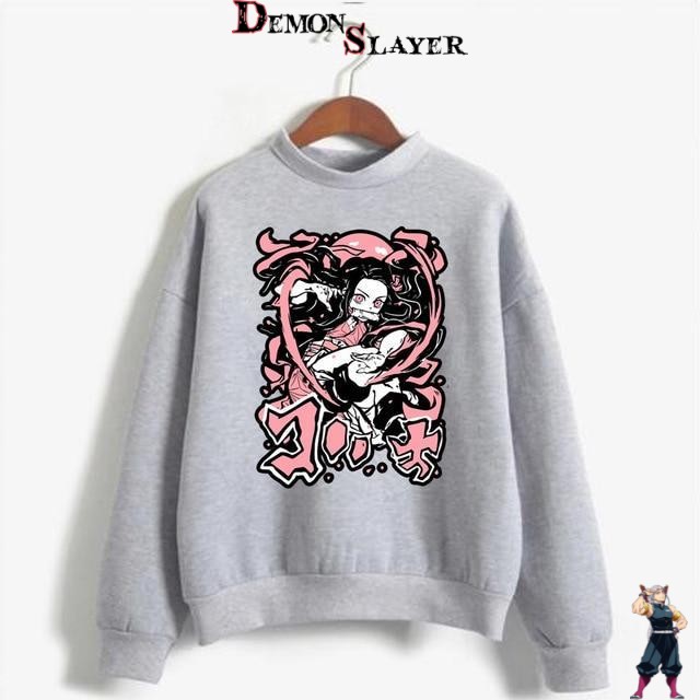 Pull gris Nezuko Demon Slayer