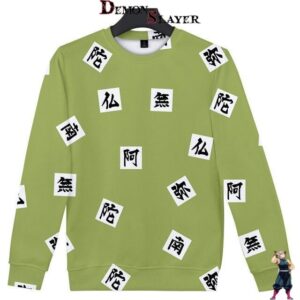 Pull Demon Slayer Gyomei Himejima, tailles XXS à 4XL