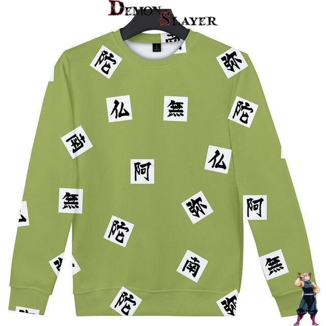 Pull Demon Slayer Gyomei Himejima, tailles XXS à 4XL