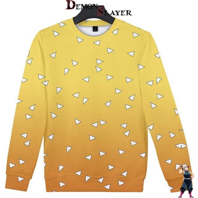 Pull Zenitsu Demon Slayer 4XL à XXS