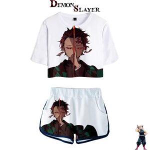 Pyjama femme Demon Slayer motif Feu