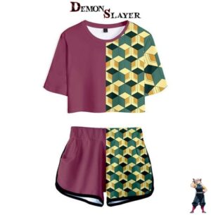 Pyjama femme Demon Slayer avec Giyu Tomioka