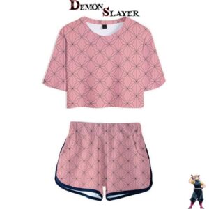 Pyjama femme Demon Slayer Nezuko en tailles XS, S, M, L, XL et XXL