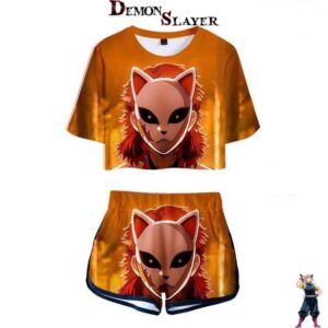 Pyjama femme Demon Slayer Sabito, tailles XS à XXL