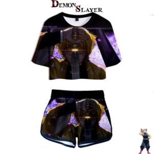 Pyjama femme Demon Slayer Tonnerre, tailles XS à XXL