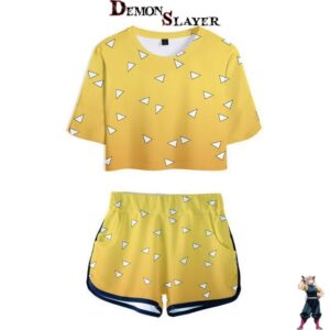 Pyjama femme Demon Slayer Zenitsu, tailles XS à XXL et taille unique