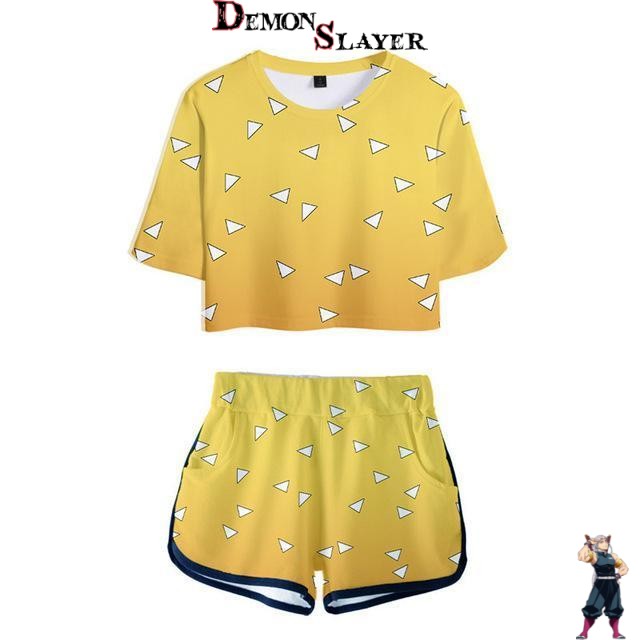 Pyjama femme Demon Slayer Zenitsu, tailles XS à XXL et taille unique