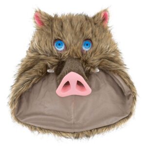 Perruque Inosuke Hashibira bonnet masque sanglier Demon Slayer
