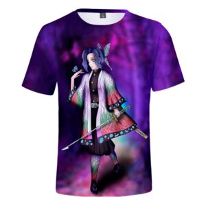 Débardeur Shinobu Kocho Demon Slayer, jusqu’à 4XL