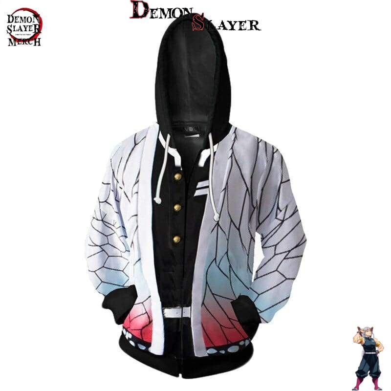 Veste Shinobu Kimetsu Demon Slayer avec tailles L à 5XL