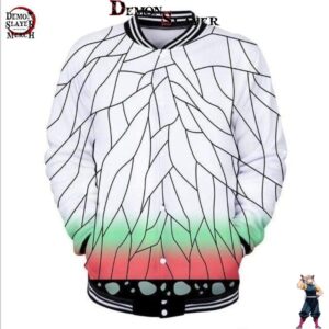 Veste baseball Demon Slayer Kimetsu motif Shinobu Kocho