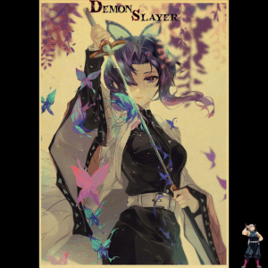 Poster Demon Slayer Shinobu en tailles 30x21 cm ou 42x30 cm